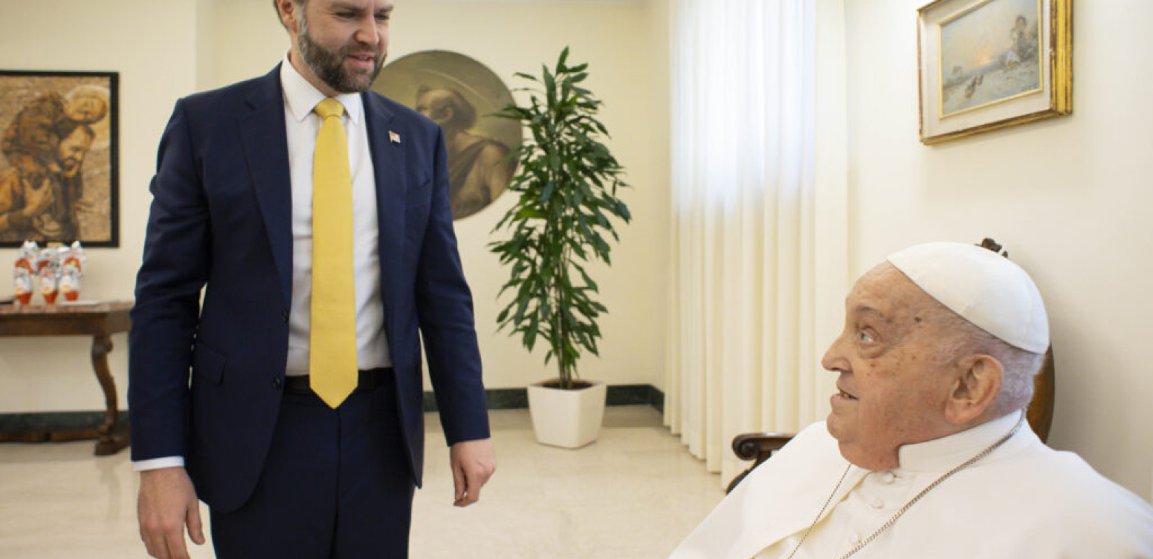 Ο πάπας Φραγκίσκος δέχτηκε τον αντιπρόεδρο των ΗΠΑ Τζ. Ντ. Βανς «για μερικά λεπτά»