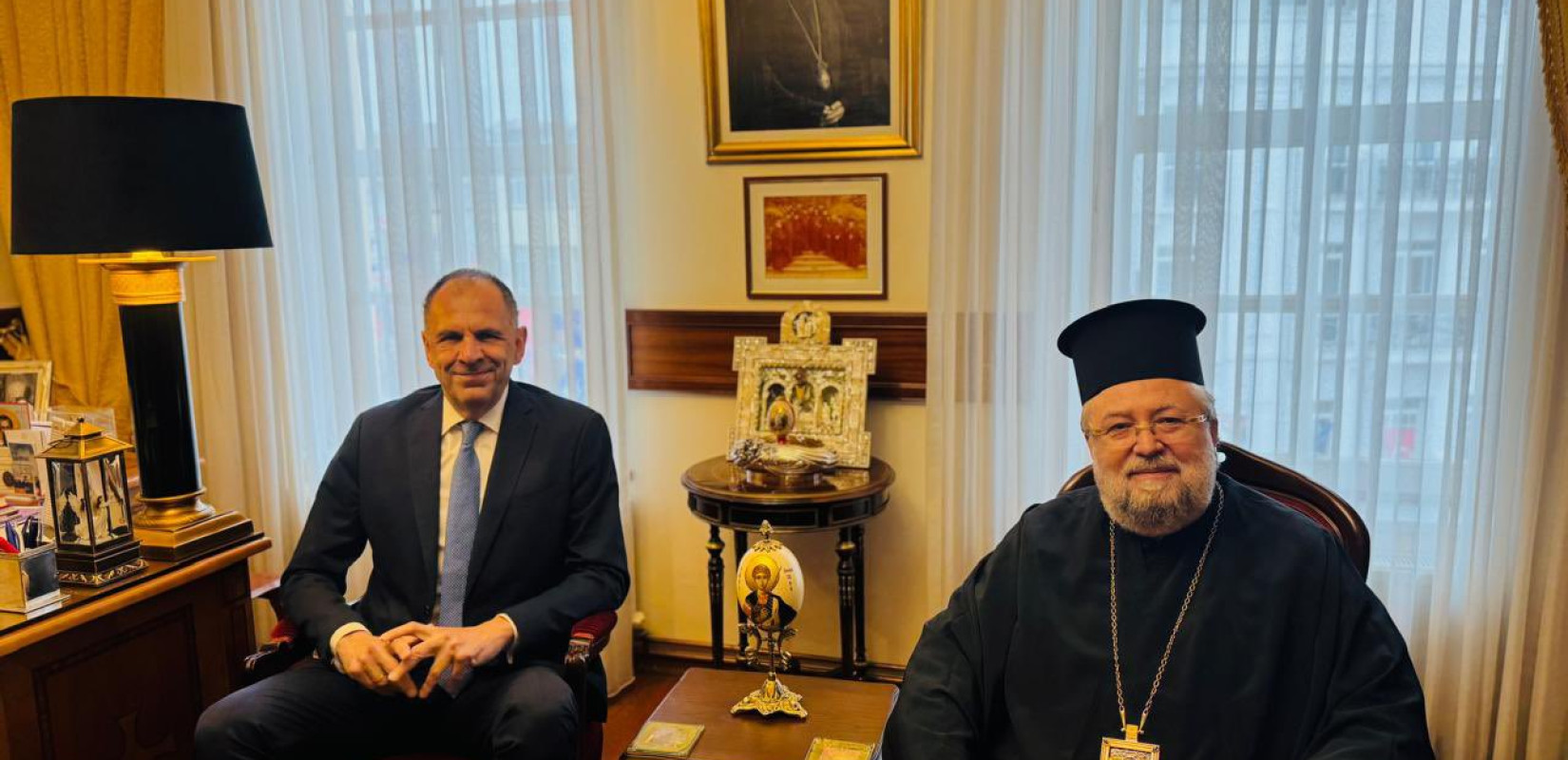 Κωνσταντινούπολη: Συνάντηση Γ. Γεραπετρίτη με τον Μητροπολίτη Γέροντα Πριγκηποννήσων Κωνσταντινούπολη: Συνάντηση Γ. Γεραπετρίτη με τον Μητροπολίτη Γέροντα Πριγκηποννήσων