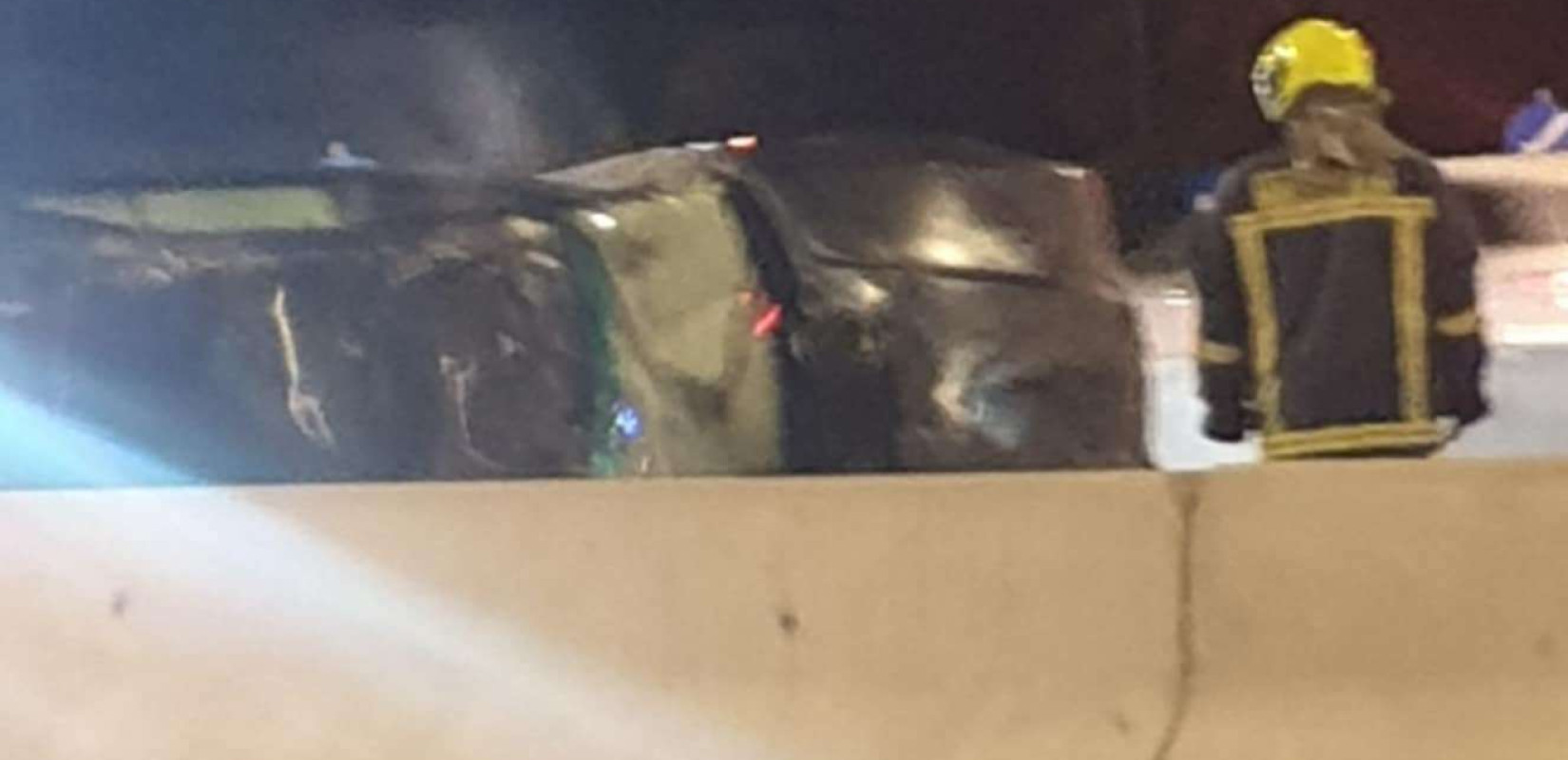 Θεσσαλονίκη: Ντελαπάρισε αυτοκίνητο στον περιφερειακό (βίντεο)