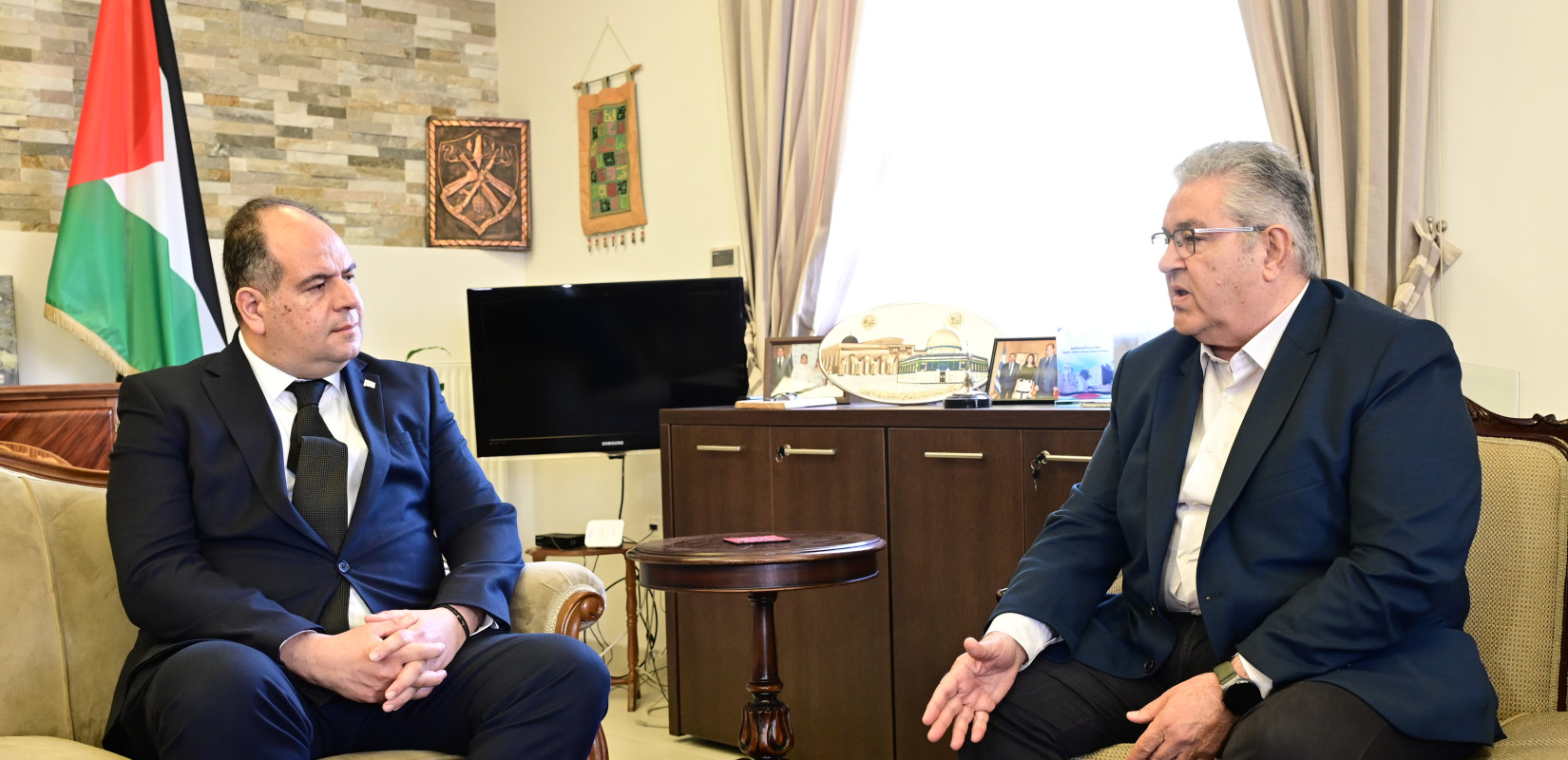 Συνάντηση Κουτσούμπα με τον πρέσβη της Παλαιστίνης: «Ο ελληνικός λαός είναι στο πλευρό του παλαιστινιακού κάθε ώρα»