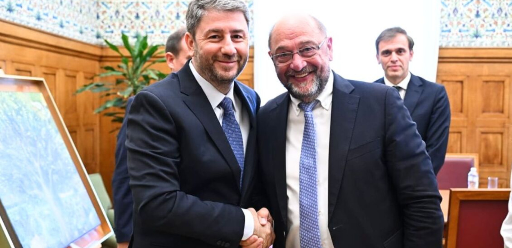 Συνάντηση Ν. Ανδρουλάκη - Μ. Σουλτς