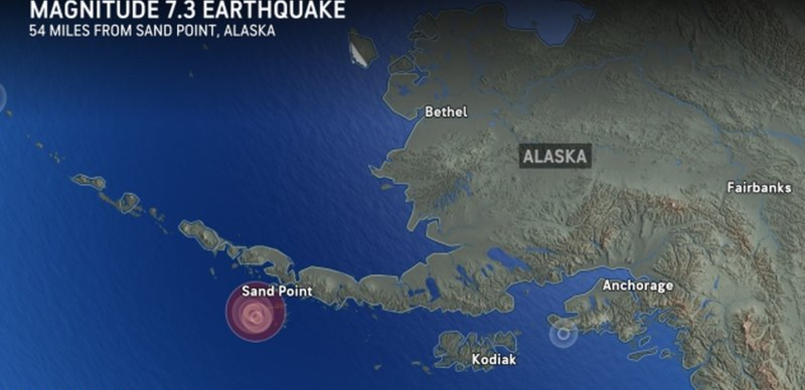 Δεν υπήρξαν απώλειες ή σοβαρές ζημιές μετά τον ισχυρό σεισμό 7,3 Ρίχτερ στην Αλάσκα