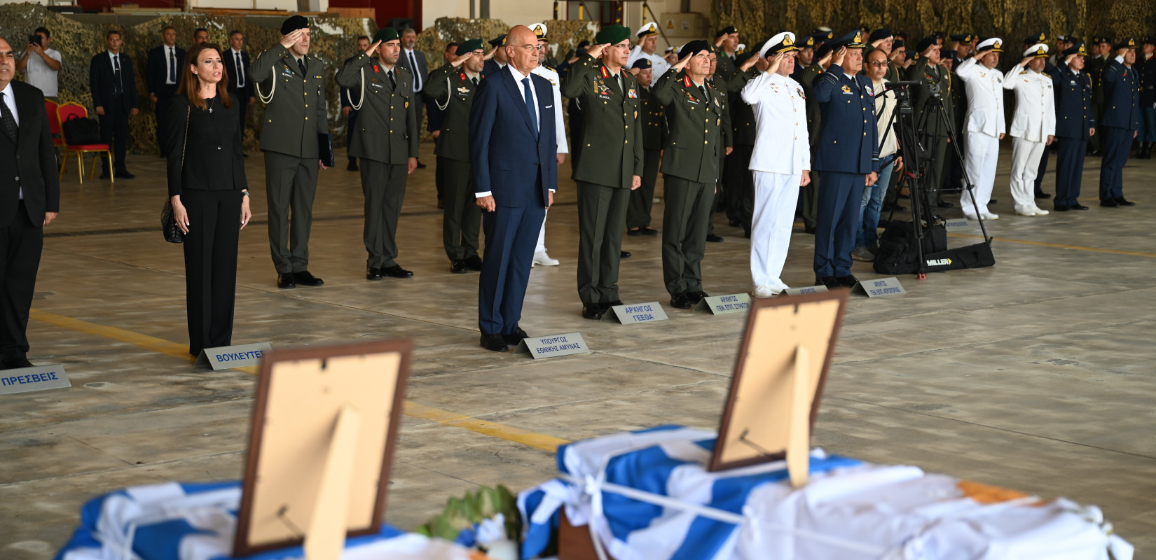 Eπαναπατρίστηκαν έξι λείψανα οπλιτών από την Ελλάδα που έπεσαν ηρωικά κατά την τουρκική εισβολή στην Κύπρο το 1974