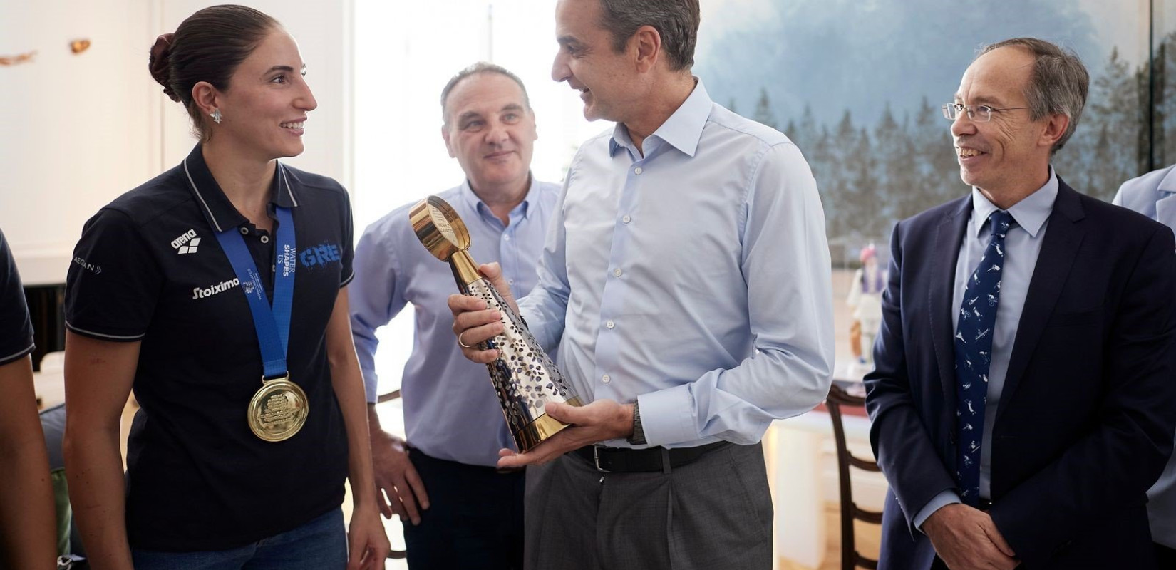 Εθνική πόλο γυναικών: Τα «χρυσά κορίτσια» υποδέχτηκε ο Κυρ. Μητσοτάκης Εθνική πόλο γυναικών: Τα «χρυσά κορίτσια» υποδέχτηκε ο Κυρ. Μητσοτάκης