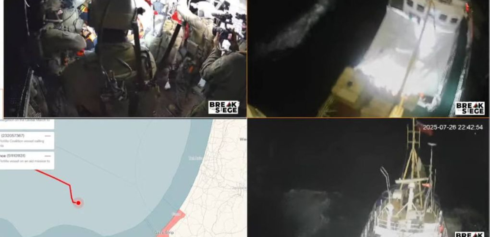 Το Ισραήλ έδιωξε το πλοίο Handala που έφερνε ανθρωπιστική βοήθεια στη Γάζα (βίντεο)