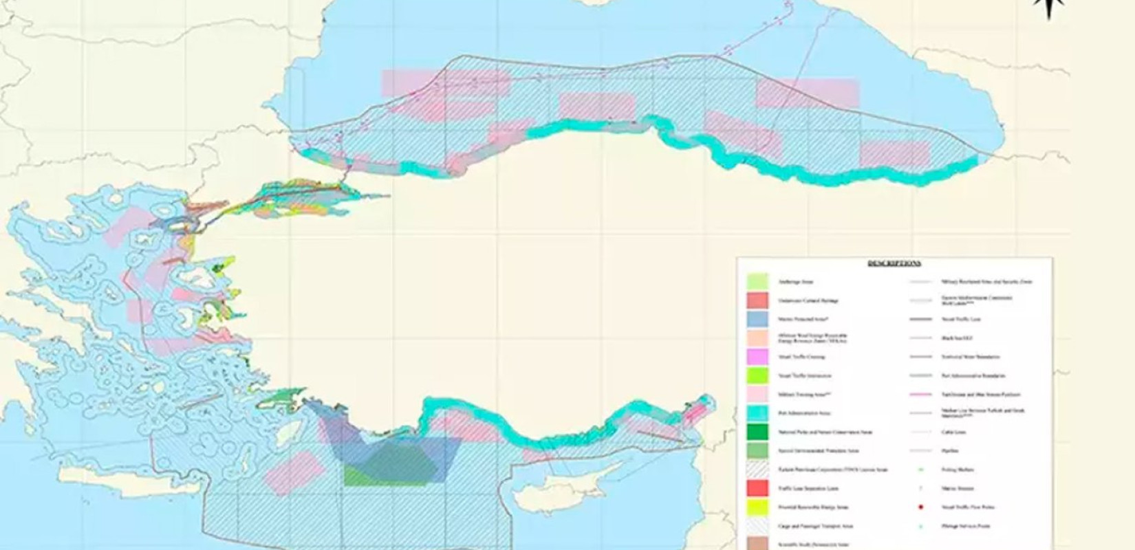 H Τουρκία ανακοίνωσε θαλάσσια πάρκα σε Αιγαίο και Ανατολική Μεσόγειο – Απέκλεισε το Καστελόριζο (δείτε χάρτες)