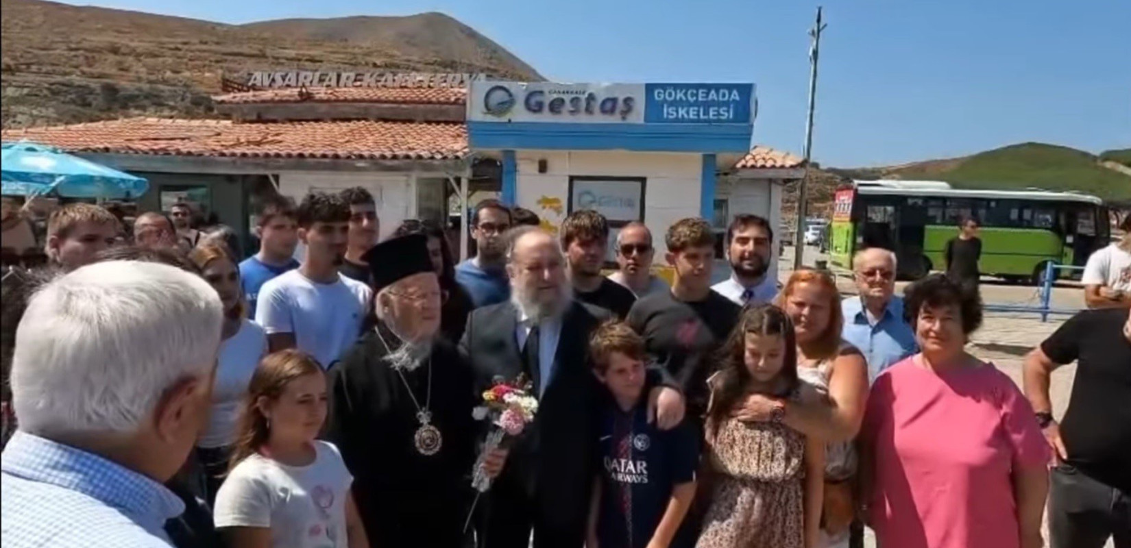 Στην Ίμβρο κατέφθασε ο Οικουμενικός Πατριάρχης Βαρθολομαίος