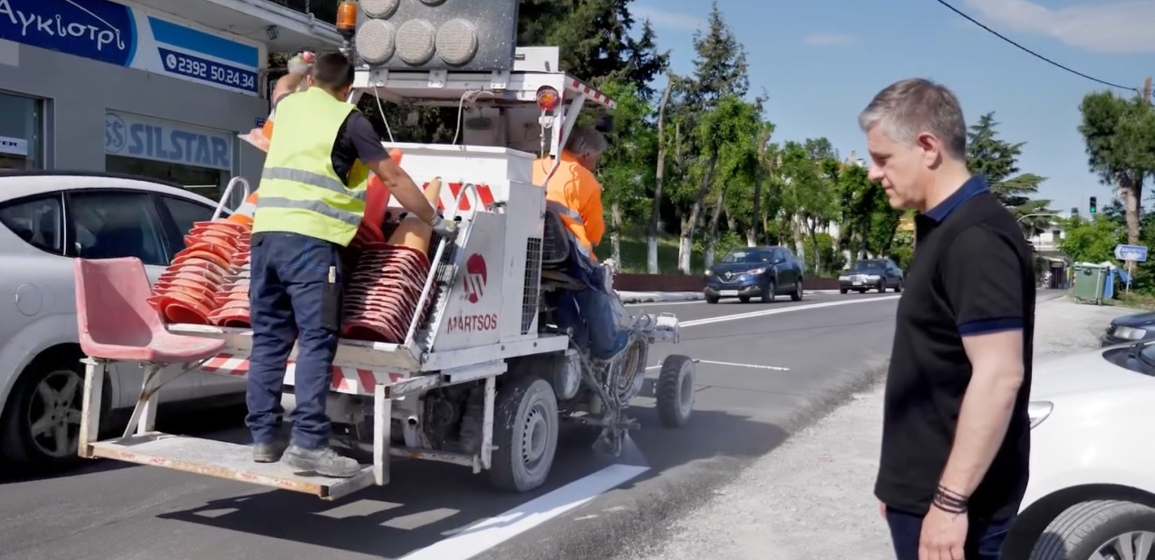 Διαγραμμίσεις στο οδικό δίκτυο της Θεσσαλονίκης - Πού έχουν γίνει