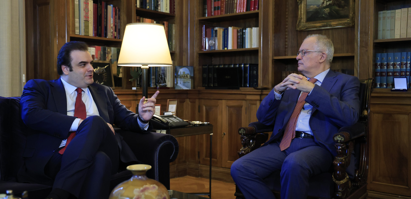 Τον Κ. Πιερρακάκη υποδέχτηκε ο ΠτΔ Κωνσταντίνος Τασούλας