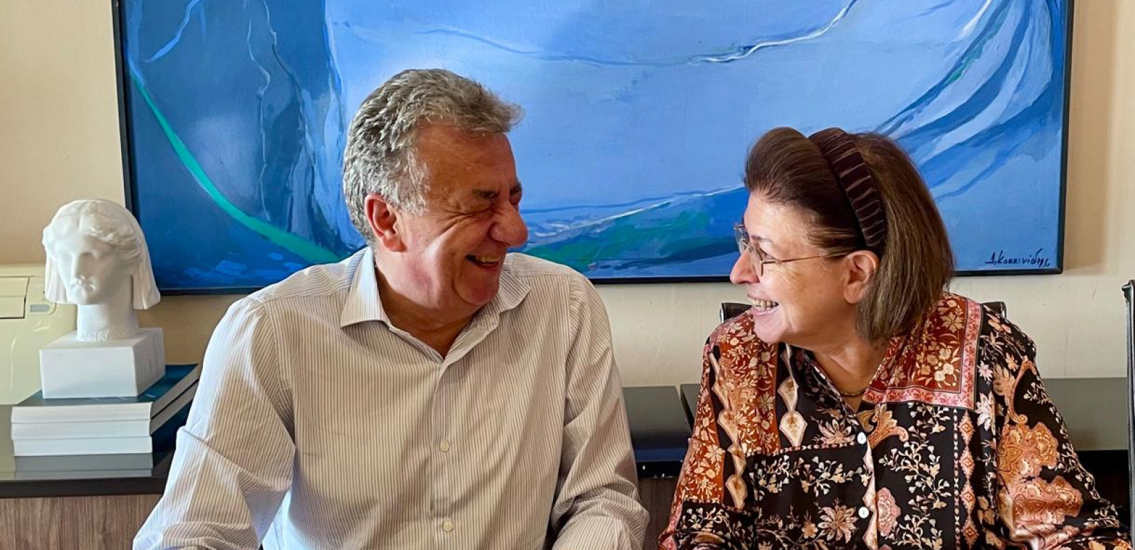 Συνάντηση της Λ. Μενδώνη με τον Στ. Αρναουτάκη για την αναβάθμιση της εισόδου της Κνωσού