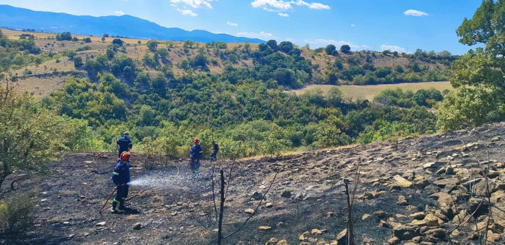 Kοζάνη: Οριοθετήθηκε η φωτιά στην αγροτική περιοχή Πετρανών