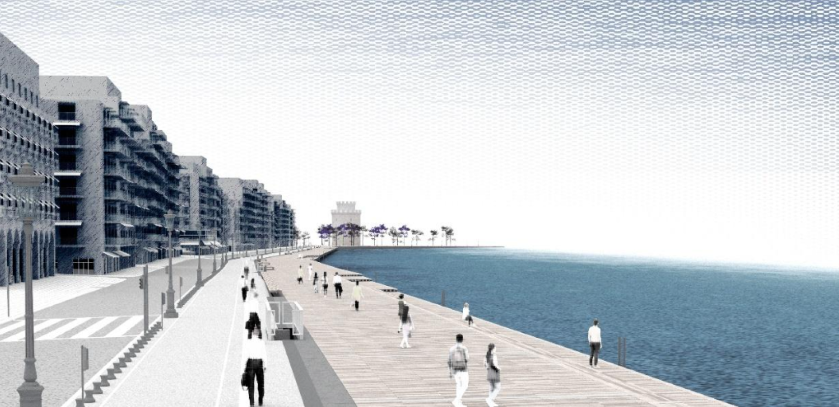 Θεσσαλονίκη: Σκάφος που «άραξε» κατά μήκος της Παλιάς Παραλίας θα θυμίζει η κατασκευή του ξύλινου ντεκ