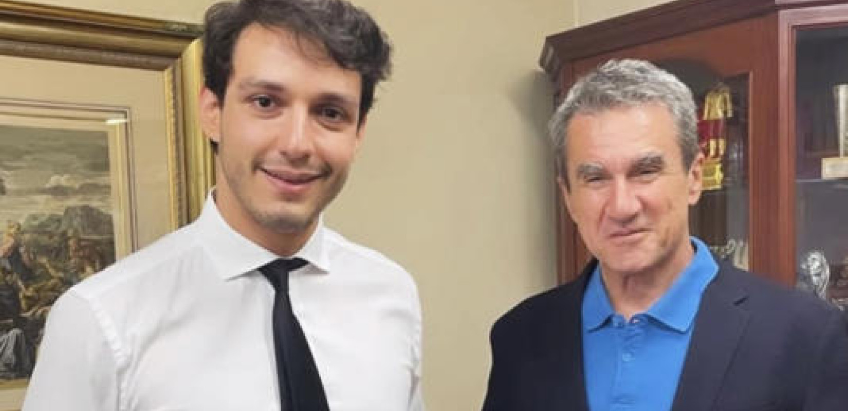 Ο Ανδρέας Πάγκαλος, γιός του αείμνηστου Θόδωρου, καλωσόρισε στη ΝΔ τον Ανδρέα Λοβέρδο