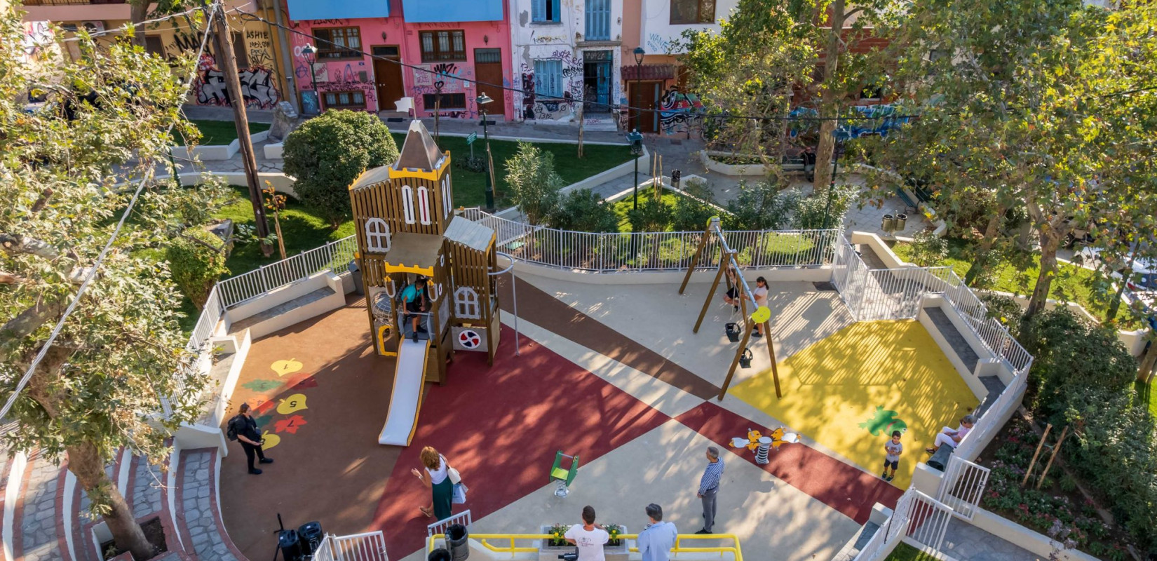 Θεσσαλονίκη: Νέα παιδική χαρά εγκαινιάστηκε στην Άνω Πόλη