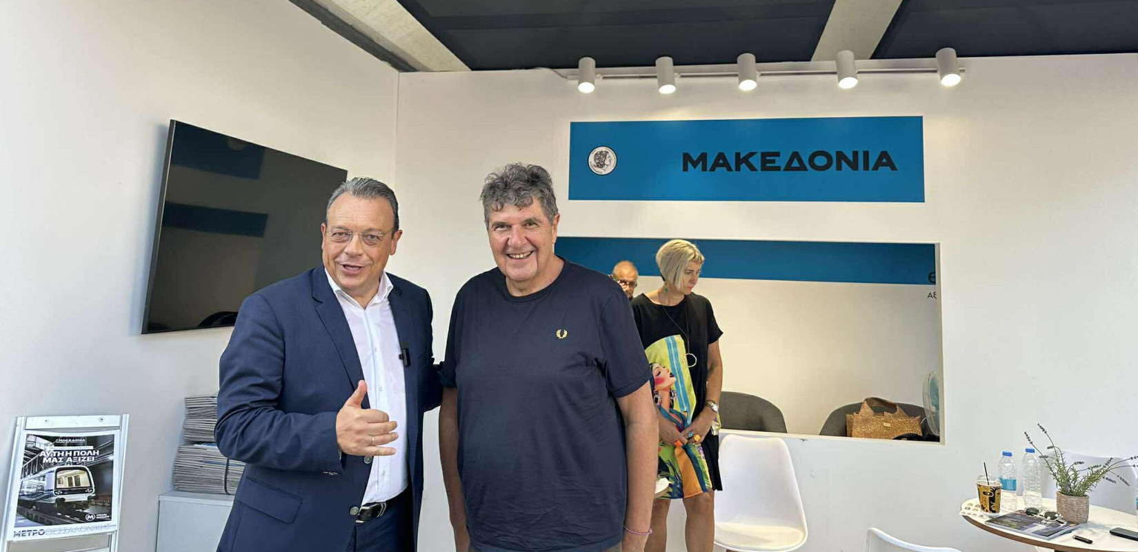 89η ΔΕΘ: O Σωκράτης Φάμελλος στο περίπτερο της Εφημερίδας «Μακεδονία» και του emakedonia.gr