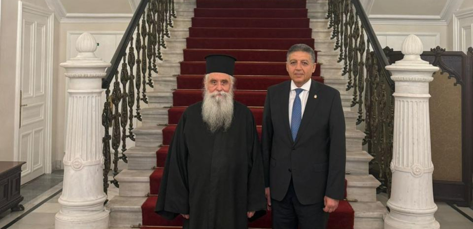 Συνάντηση του πρέσβη της Αιγύπτου στην Ελλάδα με τον νέο Αρχιεπίσκοπο και ηγούμενο της Μονής Σινά