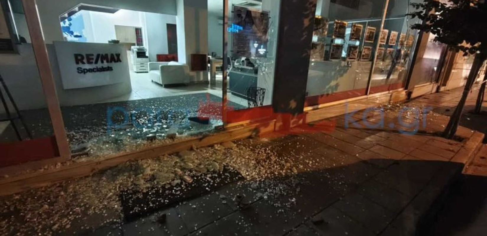 Χανιά: Ζημιές σε 2 τράπεζες και ένα μεσιτικό γραφείο από επίθεση αγνώστων