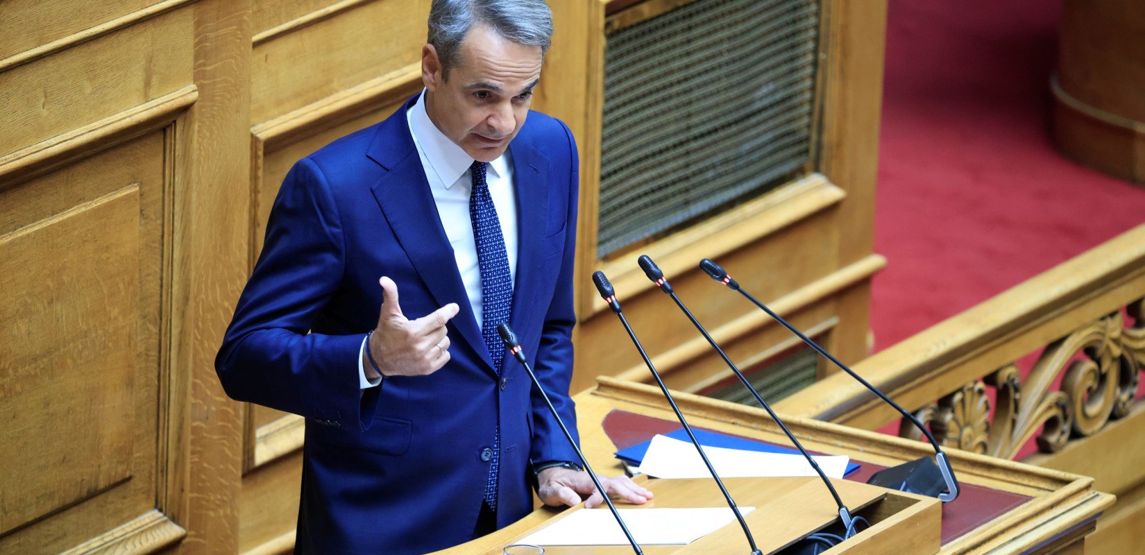 Μητσοτάκης στη Βουλή: Οι εθνικοί χειρισμοί δεν ασκούνται σε καφενεία και τηλεοπτικά πάνελ (Live)