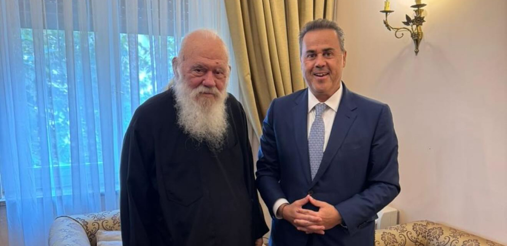 O Υπουργός Περιβάλλοντος και Ενέργειας Σ. Παπασταύρου συναντήθηκε με τον αρχιεπίσκοπο Ιερώνυμο