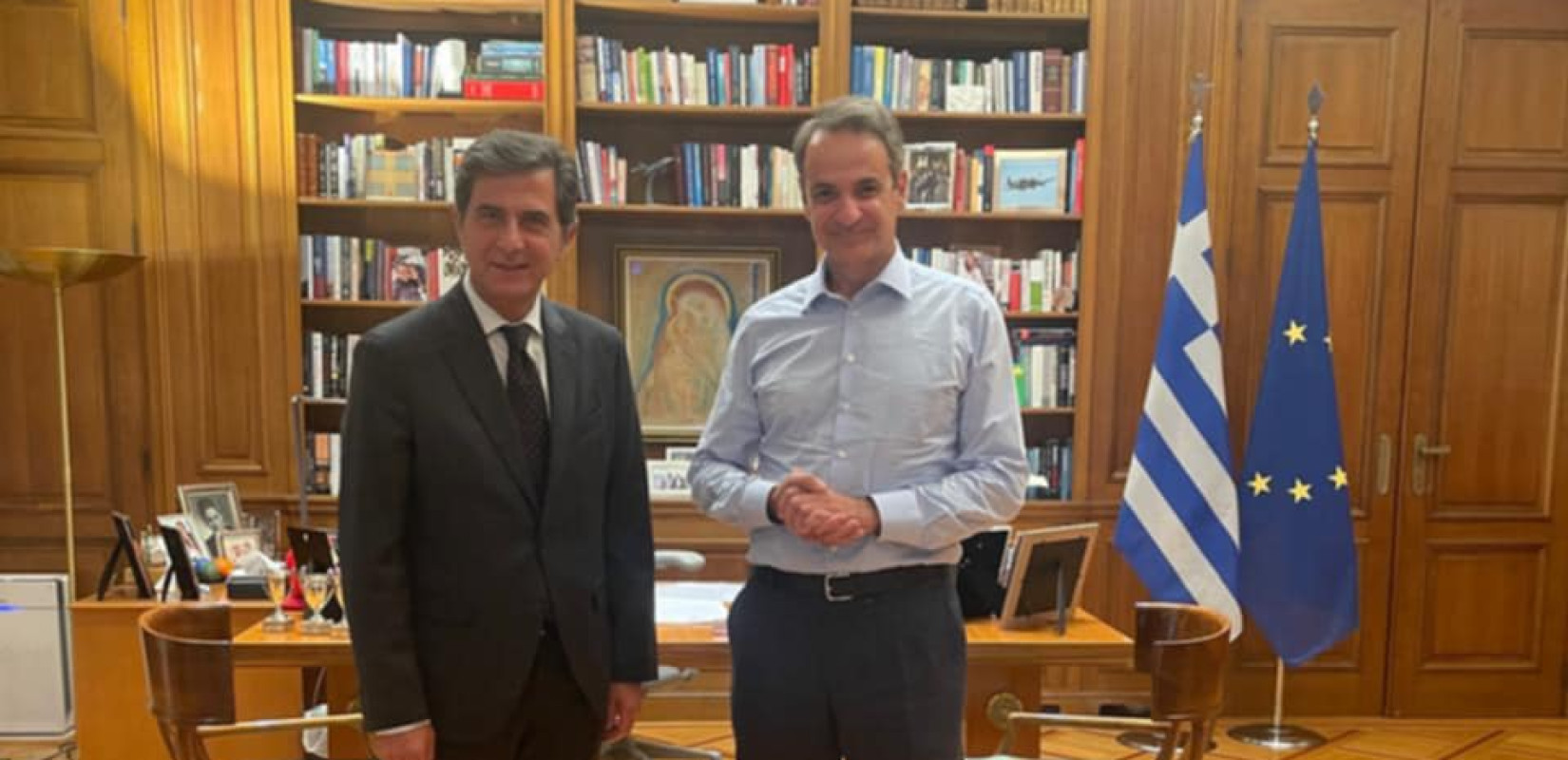 Συνάντηση Μητσοτάκη - Γκιουλέκα στο Μαξίμου