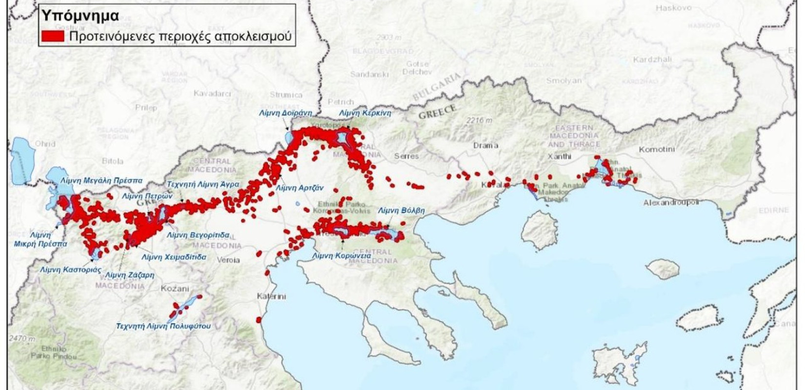 Ανοιχτούς αεροδιάδρομους για τους πελεκάνους χωρίς αιολικούς σταθμούς παραγωγής ηλεκτρικής ενέργειας προτείνει η Εταιρία Προστασίας Πρεσπών