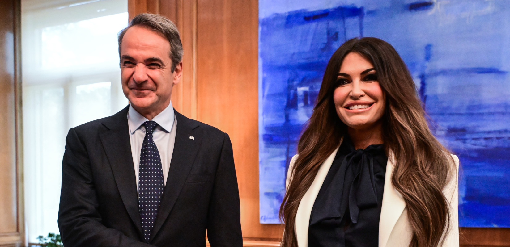 Στο Μαξίμου η Κίμπερλι Γκιλφόιλ για συνάντηση με τον Κυριάκο Μητσοτάκη