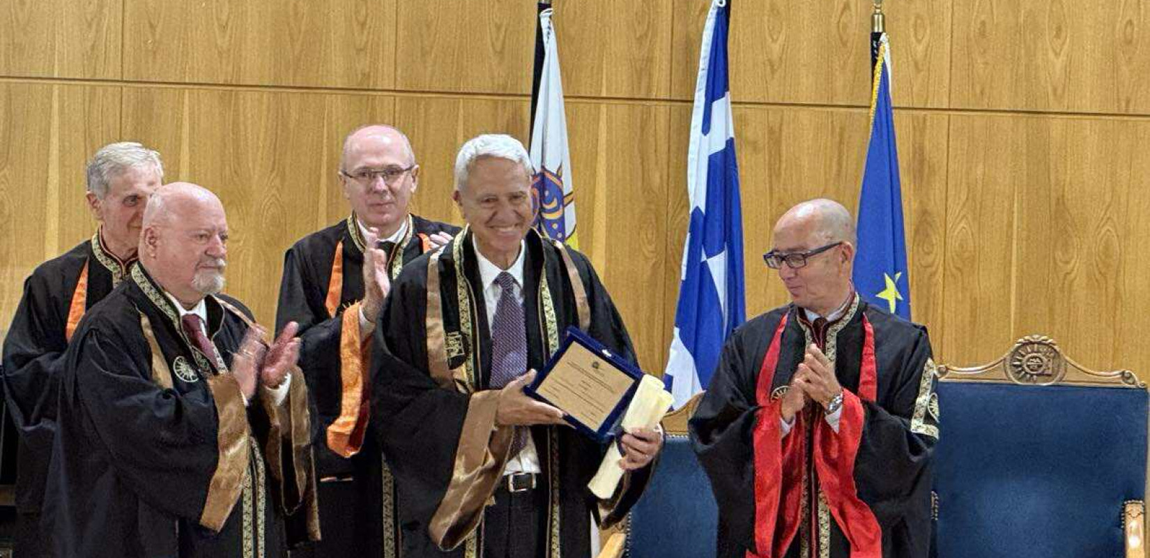 Θεσσαλονίκη: Τον γνωστό οινοποιό Βαγγέλη Γεροβασιλείου αναγόρευσε ως επίτιμο διδάκτορα το ΠΑΜΑΚ (βίντεο)