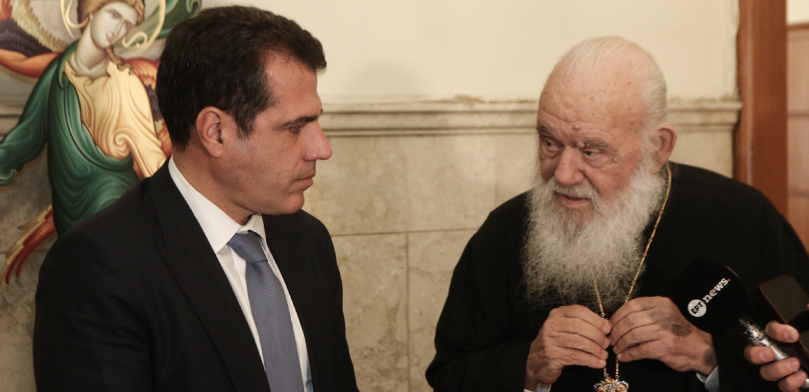 Συνάντηση Πλεύρη – Ιερώνυμου: «Επιλέγουμε τη συνεργασία με την Εκκλησία»