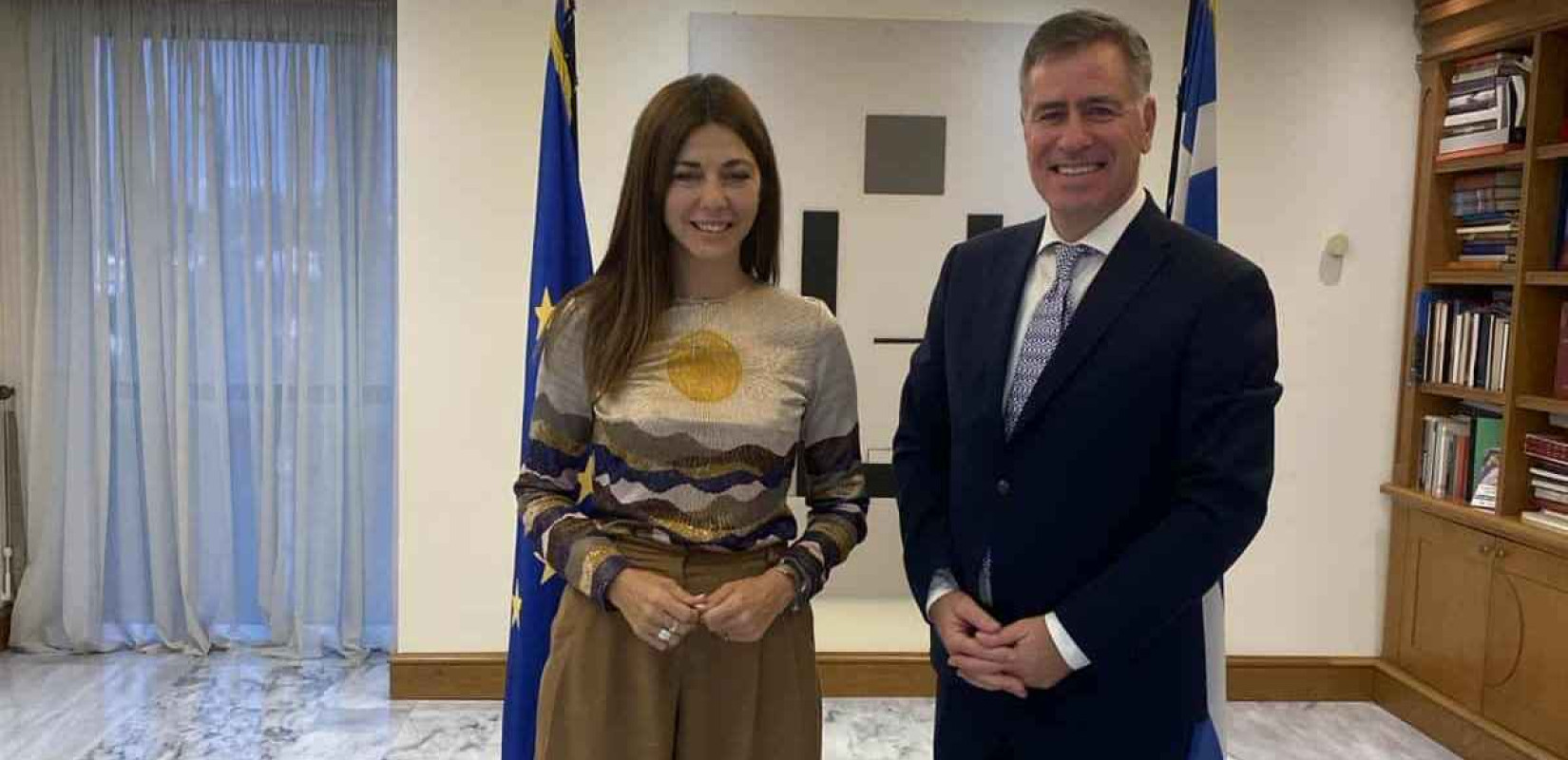 Με την υπουργό Παιδείας Σ. Ζαχαράκη συναντήθηκε ο πρύτανης του ΔΙΠΑΕ Στ. Αγγελόπουλος