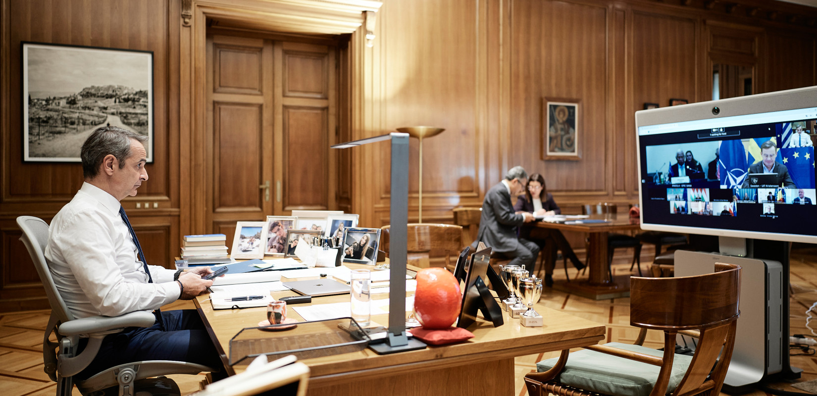 Κ. Μητσοτάκης: Θα συμμετάσχει στην τηλεδιάσκεψη ηγετών της Ε.Ε. για το Ρωσο-ουκρανικό