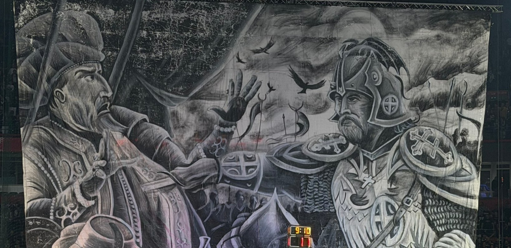 Οργή των Τούρκων για ένα πανό στο Βελιγράδι - Πώς συνδέεται με την άλωση της Κωνσταντινούπολης (βίντεο)