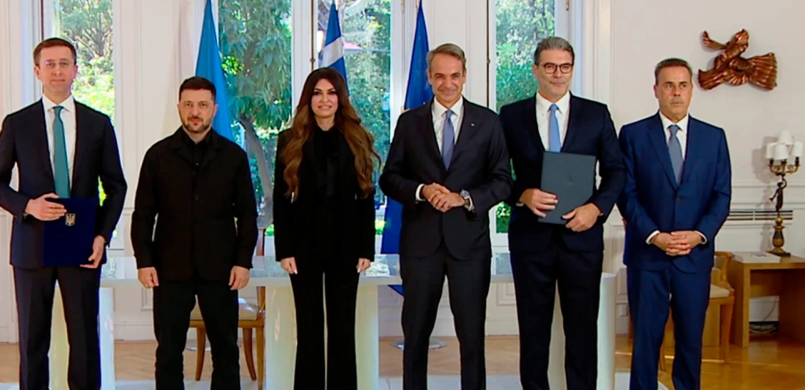 Παρουσία Μητσοτάκη, Ζελένσκι και Γκιλφόιλ υπεγράφη η ενεργειακή συμφωνία Ελλάδας - Ουκρανίας