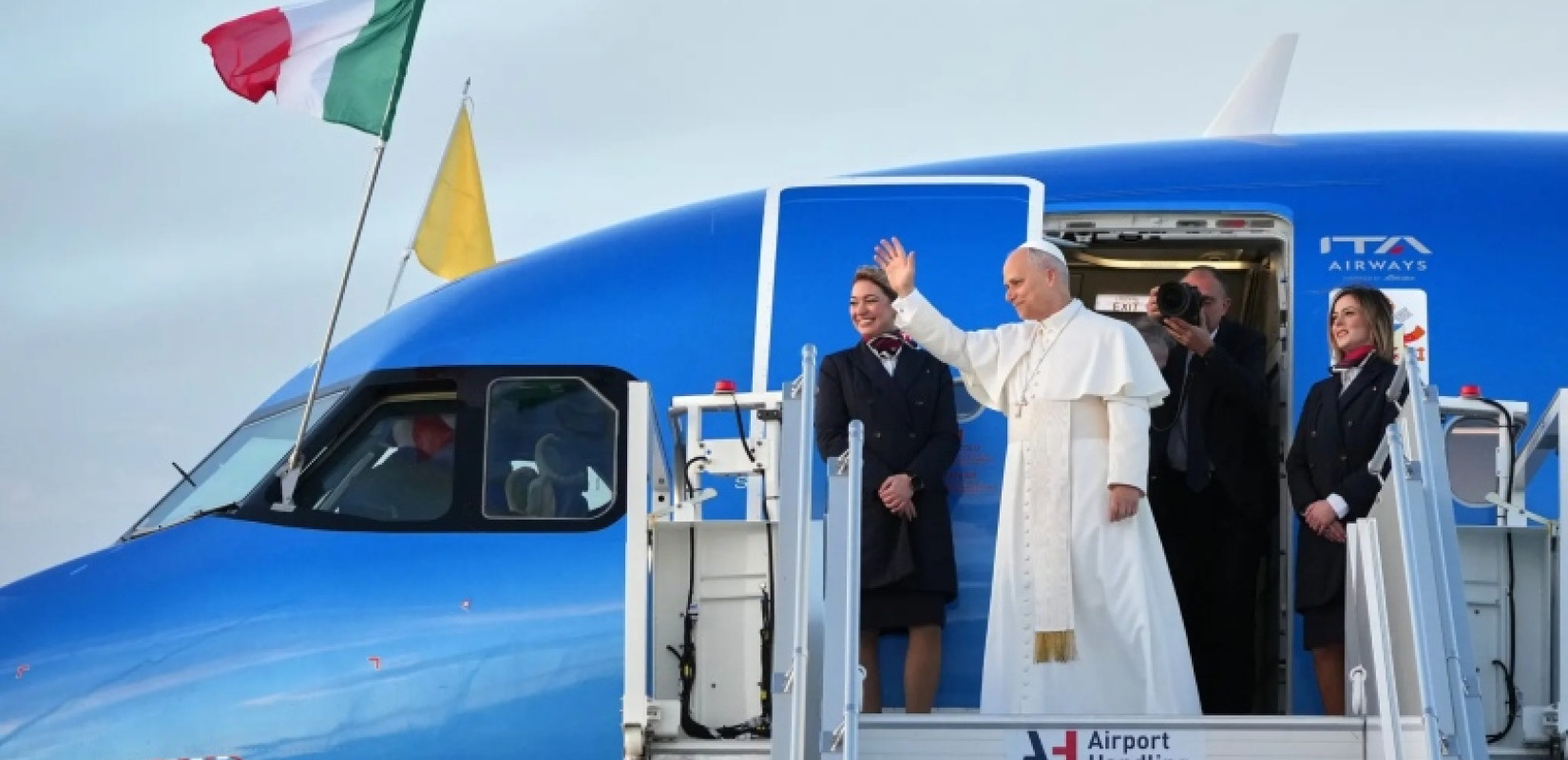 Έφτασε στην Τουρκία ο πάπας Λέων ΙΔ' για τετραήμερη επίσκεψη