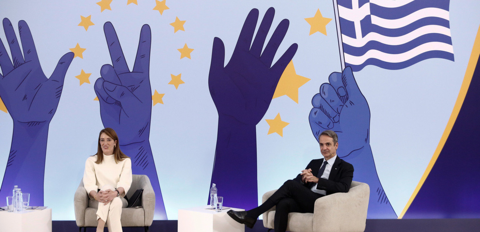 Μητσοτάκης - Μέτσολα: Συζήτηση για τα κοινά και την πολιτική με νέες και νέους στην Εθνική Πινακοθήκη