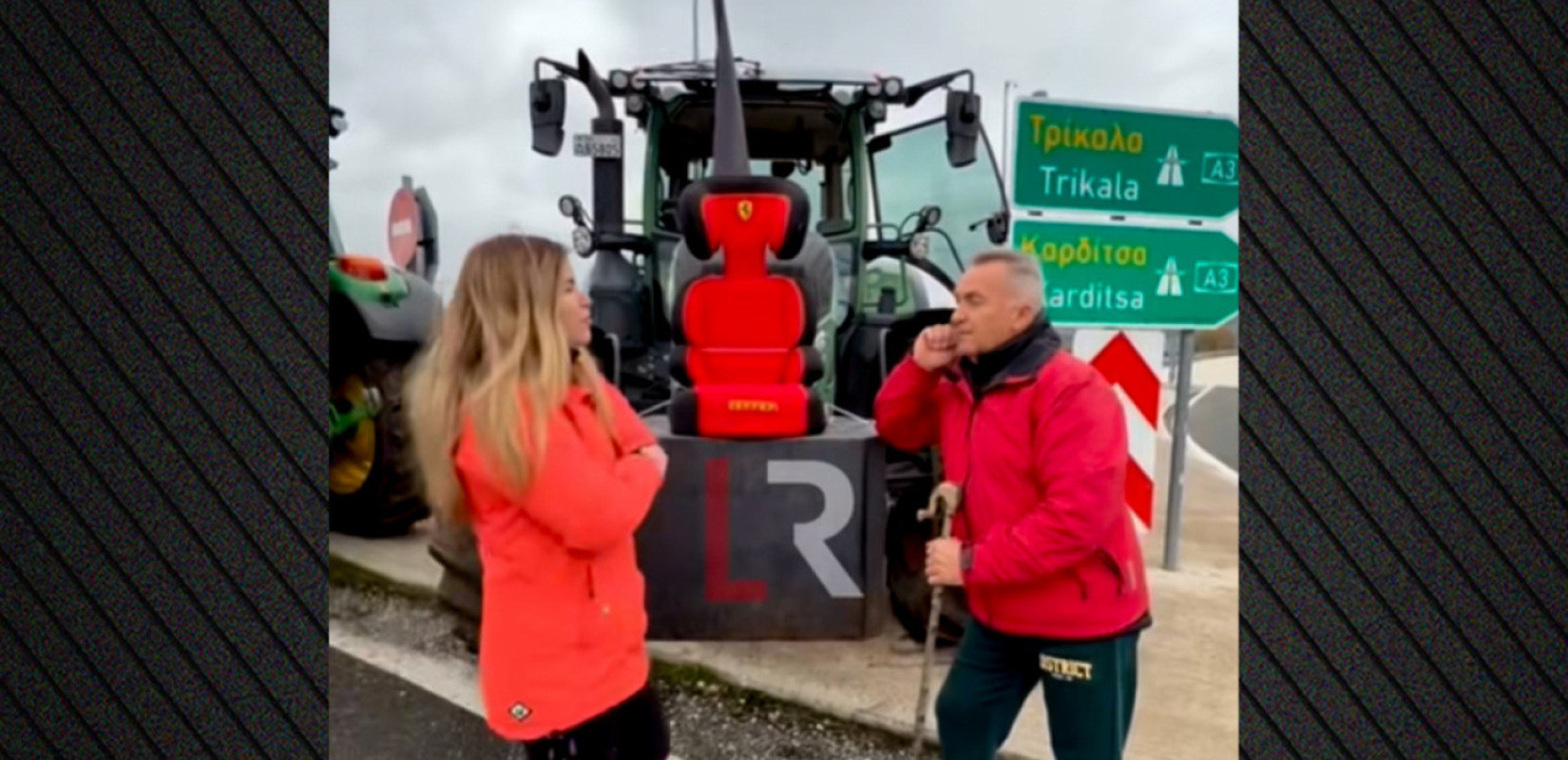 Φθιώτιδα: Πατέρας έκανε δώρο στην κόρη του ένα κόκκινο κάθισμα Ferrari για το τρακτέρ της - Δείτε βίντεο