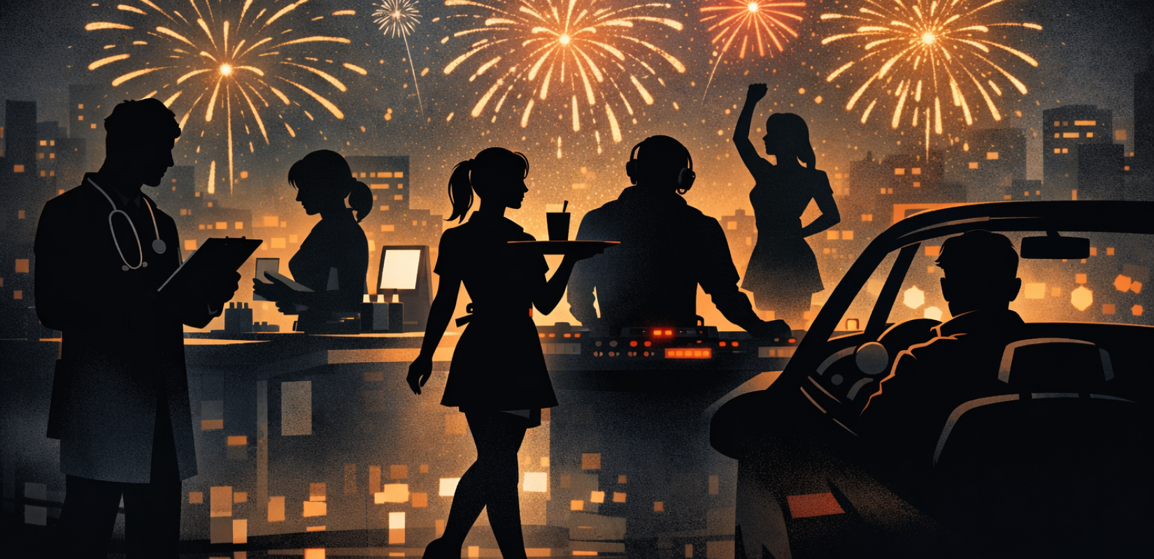 Πρωτοχρονιά: Στη βάρδια την αλλαγή του χρόνου - Οι άνθρωποι που δουλεύουν όταν όλοι γιορτάζουν