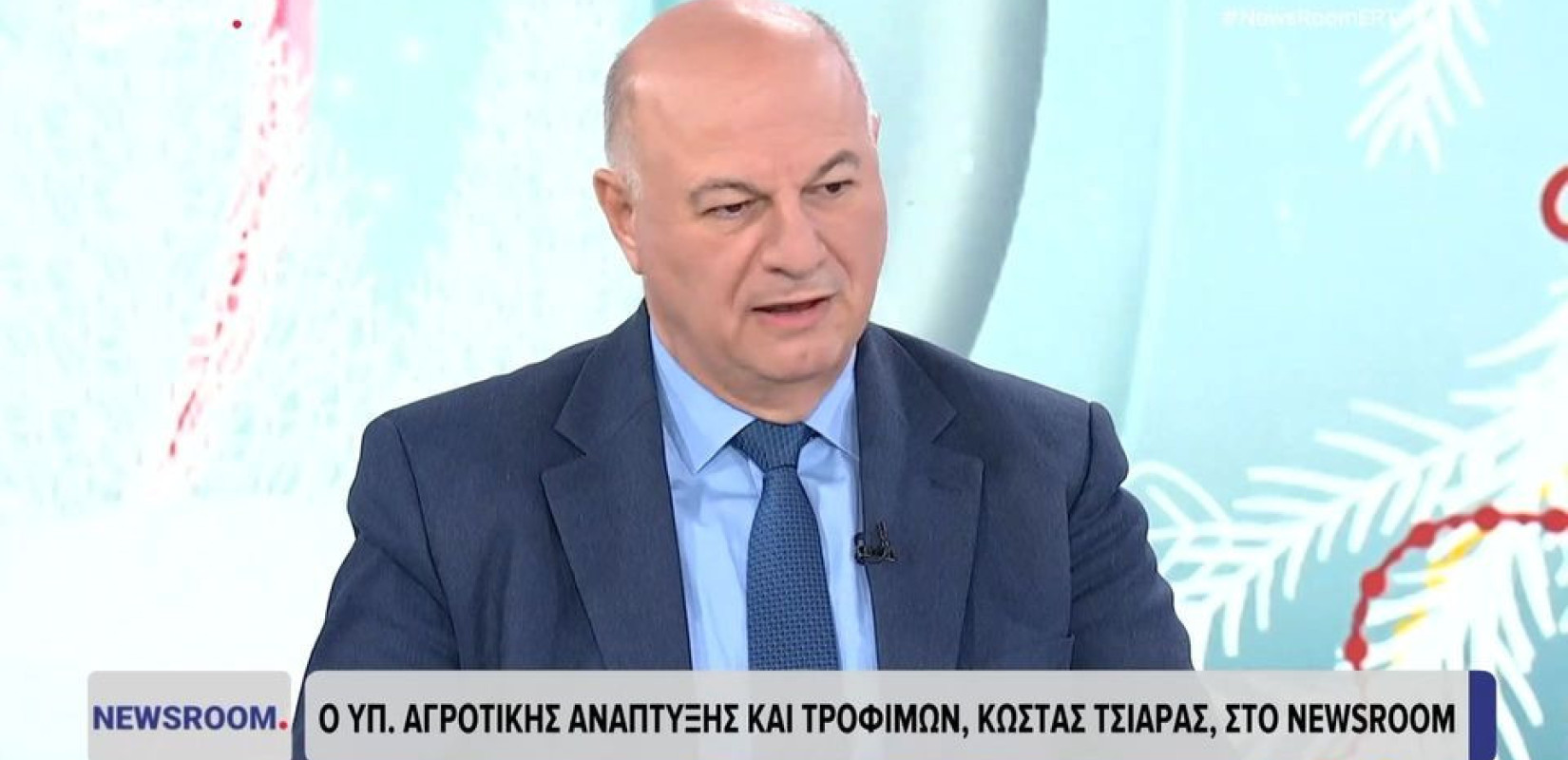 Κ. Τσιάρας: «Η άρνηση των αγροτών να προσέλθουν σε διάλογο με την κυβέρνηση είναι στείρα και αντιπαραγωγική» (βίντεο)