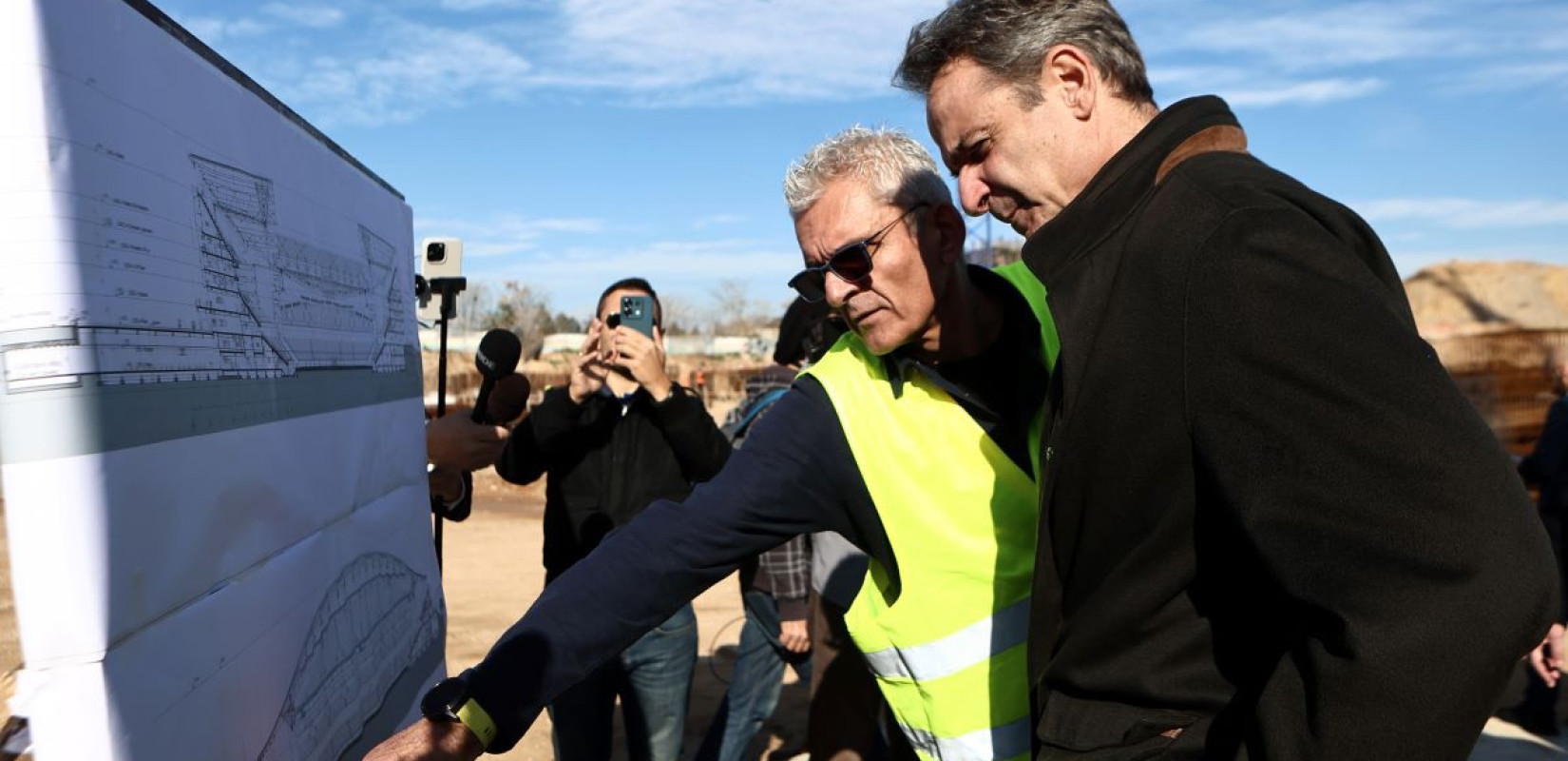 Στο υπό κατασκευή γήπεδο του Παναθηναϊκού ο Κ. Μητσοτάκης - «Προσβλέπουμε στην παράδοση του έργου τον Μάιο του 2027»