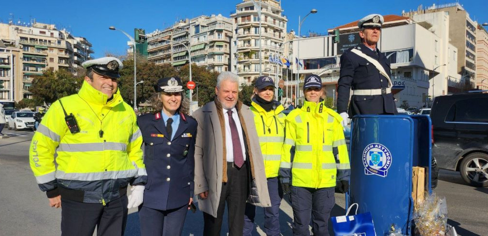 Θεσσαλονίκη: Στην παραδοσιακή γιορτή της Τροχαίας στον Λευκό Πύργο ο διευθύνων σύμβουλος του ΟΑΣΘ Κώστας Ταγγίρης