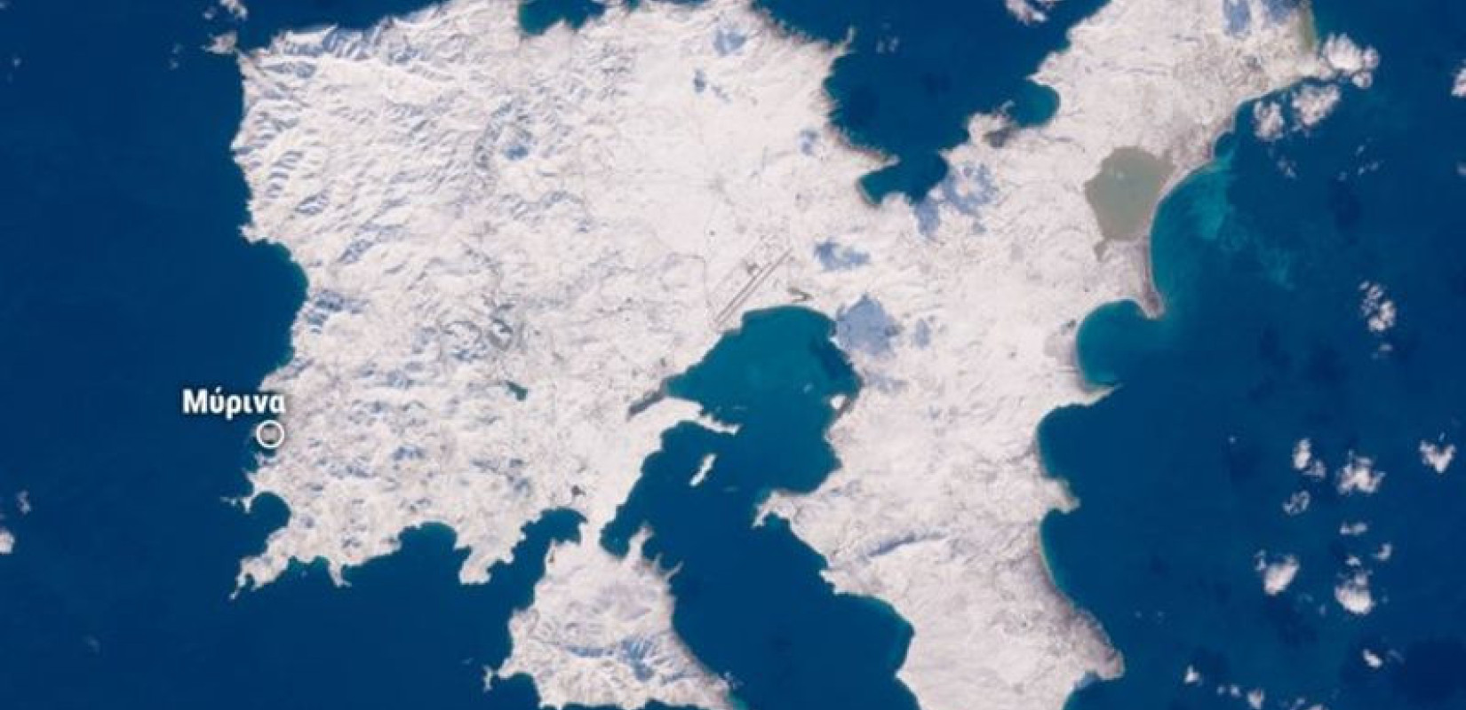 Η Λήμνος ντύθηκε στα λευκά - Το νησί του Βορρά θυμίζει Αρκτικό τοπίο (βίντεο)