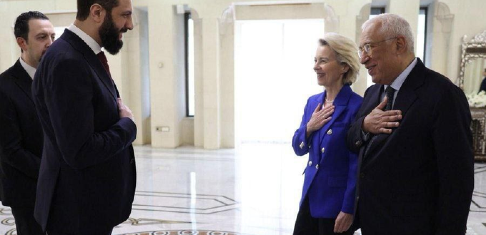 Στην Συρία η Ούρσουλα φον ντερ Λάιεν μαζί με τον Αντόνιο Κόστα (βίντεο)