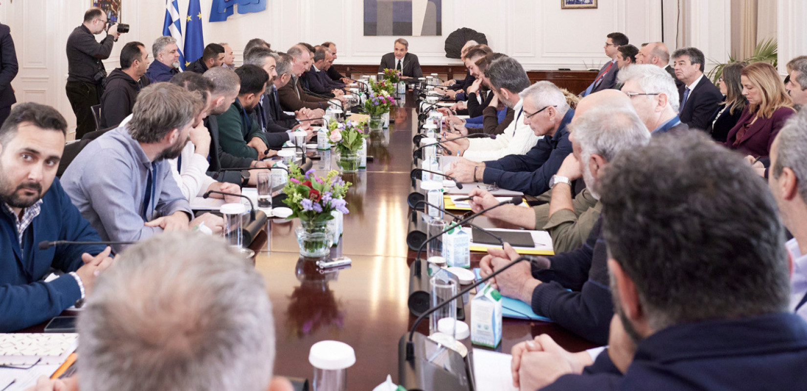 Στο Μέγαρο Μαξίμου οι αγρότες - Μητσοτάκης: Δεν έχω την απαίτηση να συμφωνήσουμε σε όλα - Nα προχωρήσουμε μπροστά