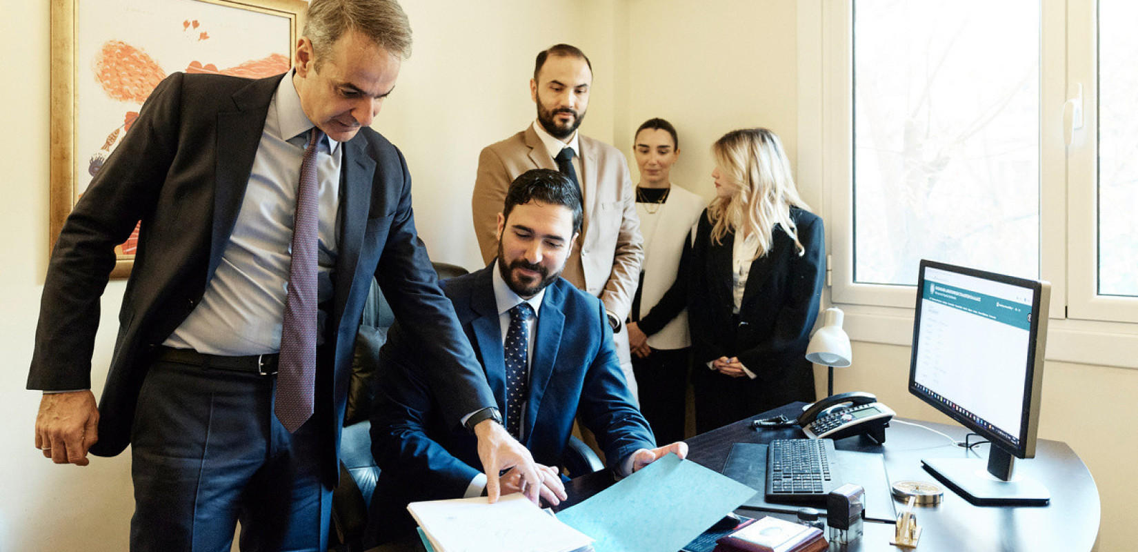 Κυρ. Μητσοτάκης: Σε δικηγορικό γραφείο για την παρουσίαση του νέου ψηφιακού δικαστικού φακέλου