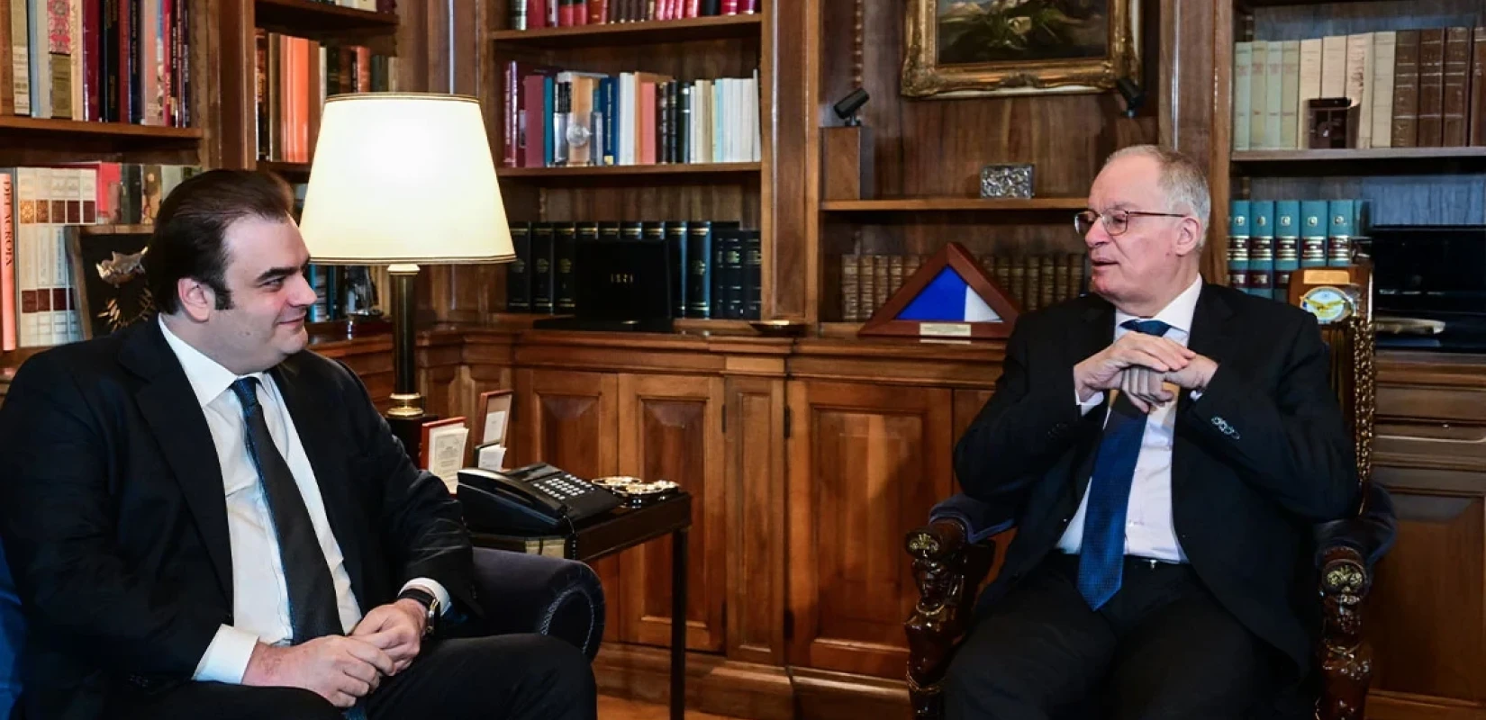 Συνάντηση Τασούλα - Πιερρακάκη: Η ελληνική οικονομία στο επίκεντρο εν όψει της ιστορικής Προεδρίας στο Eurogroup