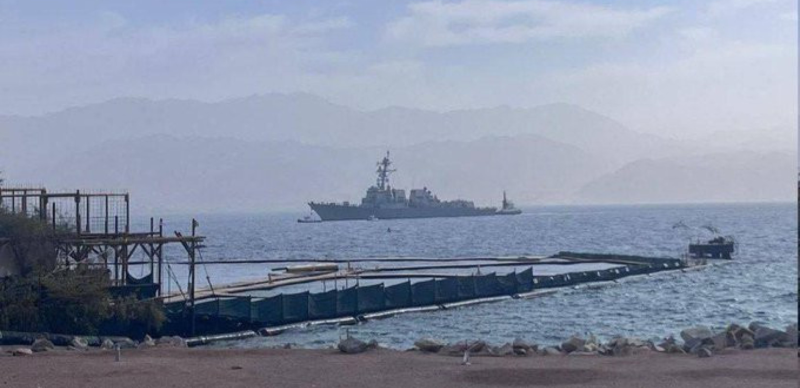 Αμερικανικό αντιτορπιλικό κατέπλευσε στο λιμάνι Εϊλάτ του Ισραήλ (βίντεο)