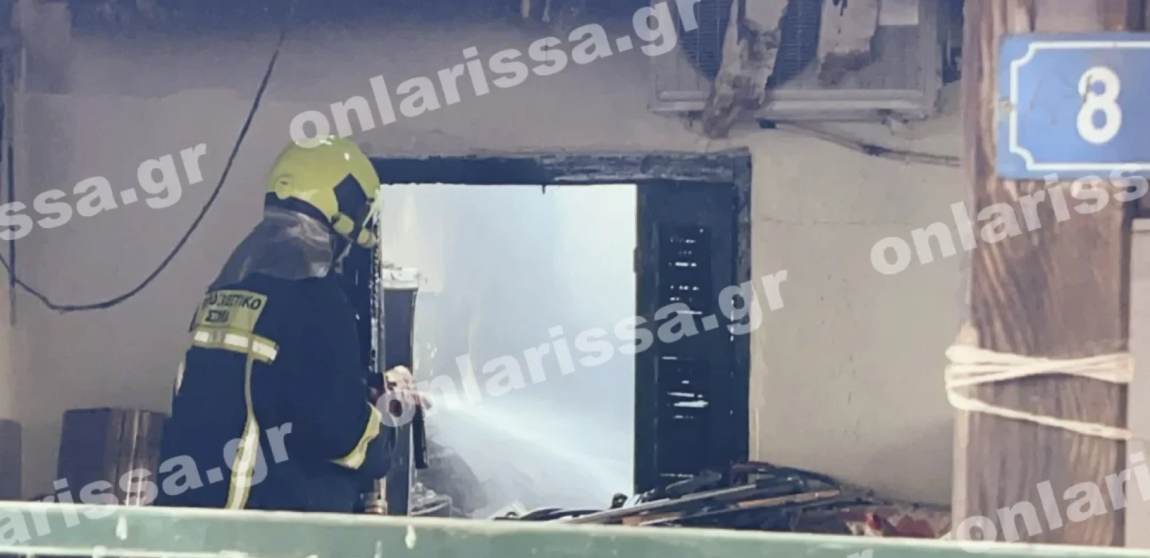 Τραγωδία στη Λάρισα: Ηλικιωμένη έχασε τη ζωή της σε πυρκαγιά στη Νέα Σμύρνη