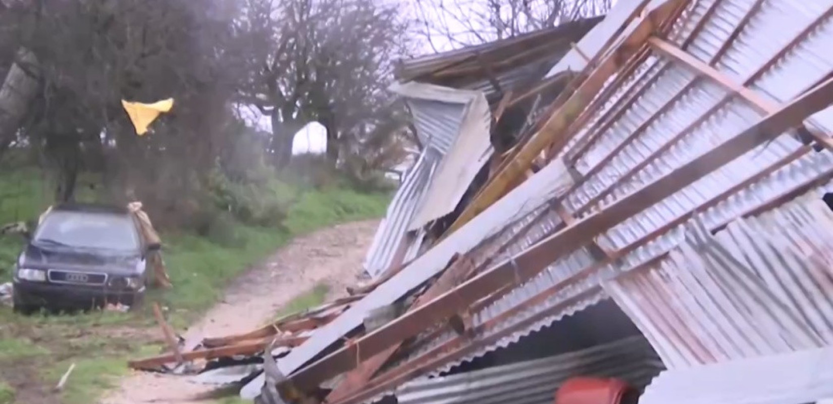 Ανείπωτη καταστροφή στην Πηνεία Ηλείας: Ανεμοστρόβιλος ισοπέδωσε κτηνοτροφική μονάδα - Αγνοούνται δεκάδες ζώα (βίντεο)