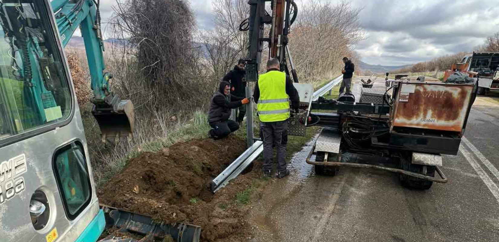 Κιλκίς: Τοποθέτηση στηθαίων στο δημοτικό και επαρχιακό οδικό δίκτυο