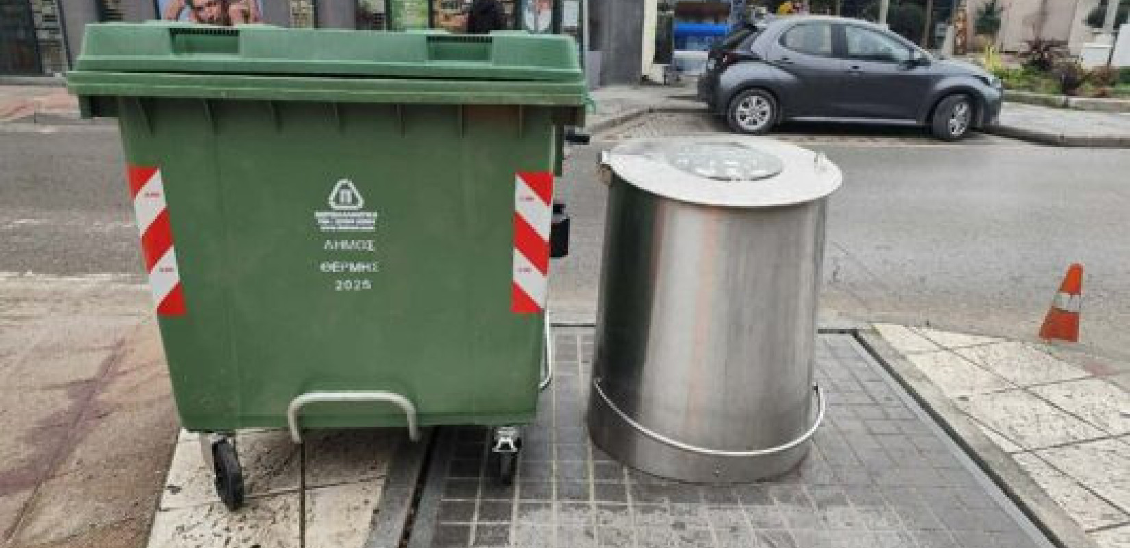 Δήμος Θέρμης: Εκτός λειτουργίας προσωρινά οι μεταλλικοί υπόγειοι κάδοι
