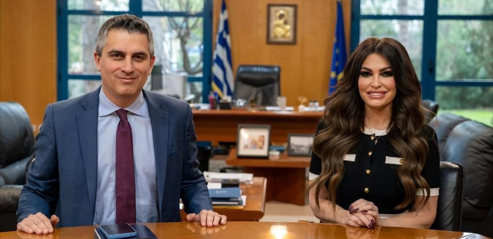 Συνάντηση του Χρ. Δήμα με την Κ. Γκιλφόιλ